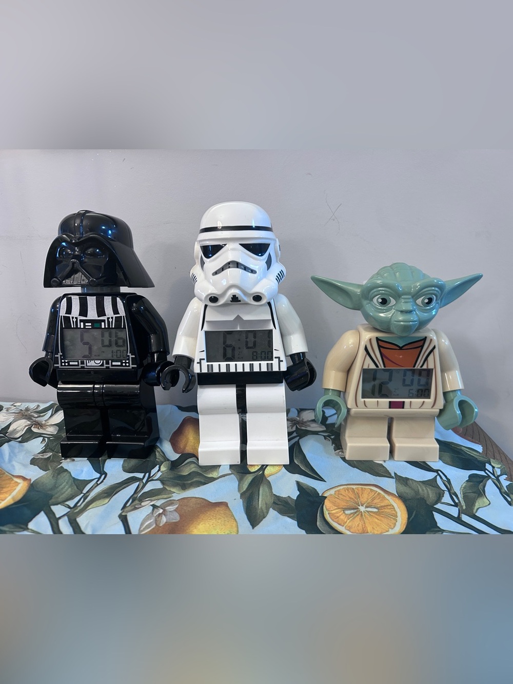 Lego Darth Vader, Stormtrooper & Yoda Minifigure Alarm Clock